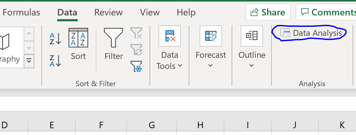Пакет инструментов для анализа данных в Excel